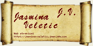 Jasmina Veletić vizit kartica